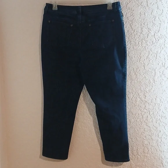 Chico's Dark Blue Ankle Jeans 1.5 US SIZE 10 OR MEDIUM - Picture 6 of 11